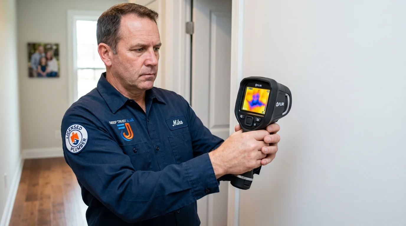 Thermal imaging leak detection by Johns Plumbing LLC in Ocean Park